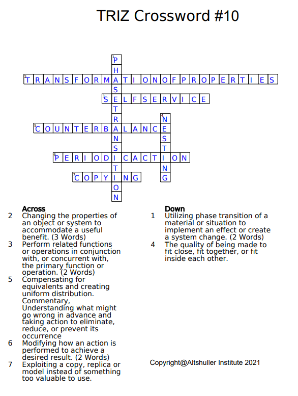 Crossword 010 A 
